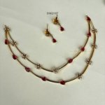 Two Line Ruby and AD Necklace 1 2107_1