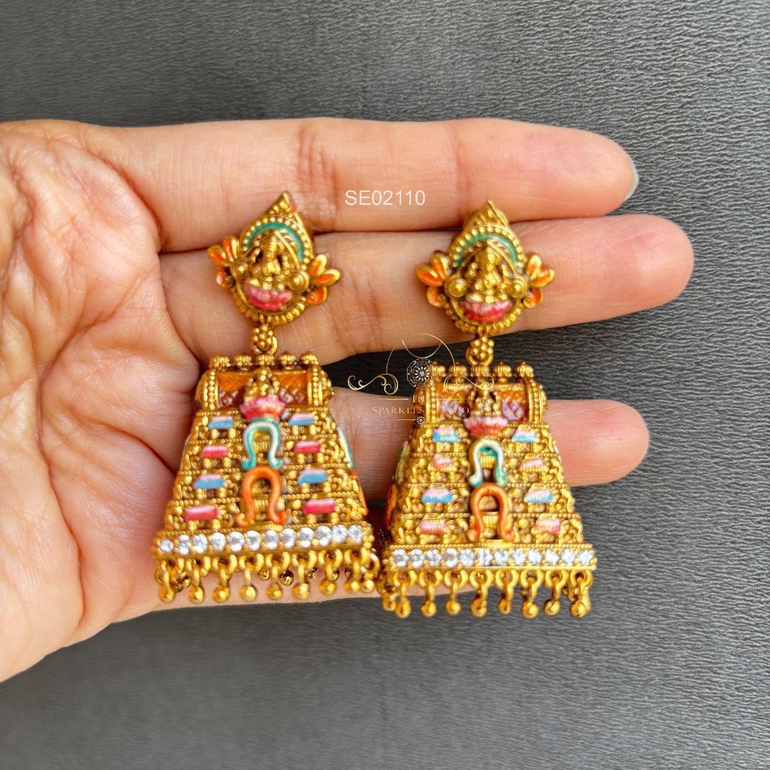 2110_1 Gopuram Jhumki