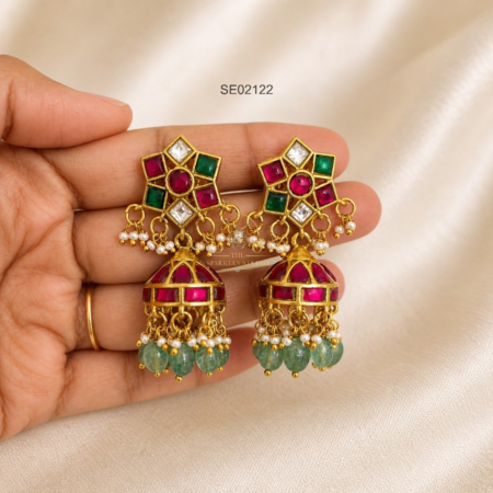 Jadau Kundan Jhumki