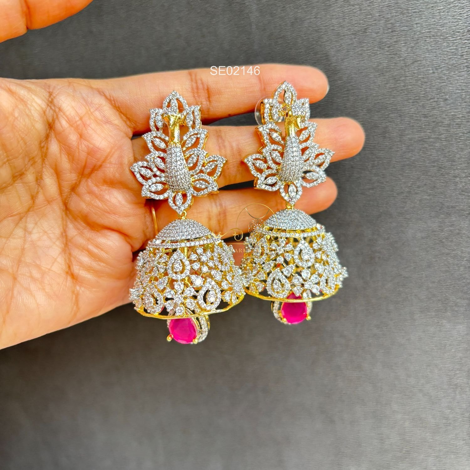 2146_1.webp Bridal Peacock Jhumkis