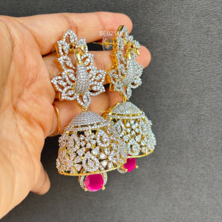 Home 65 Bridal Peacock Jhumkis