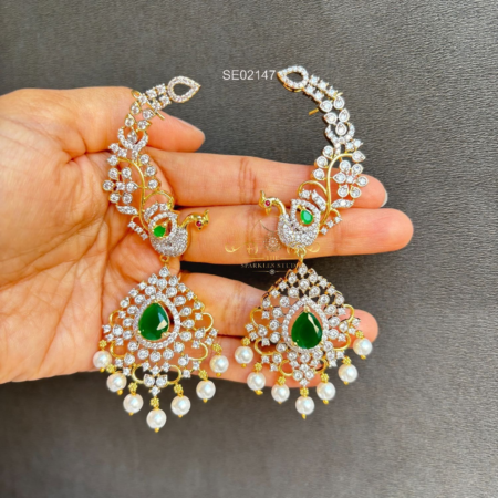 peacock AD Earcuffs