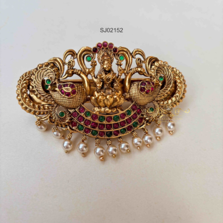 Kemp Stone Goddess Lakshmi Hair Clip