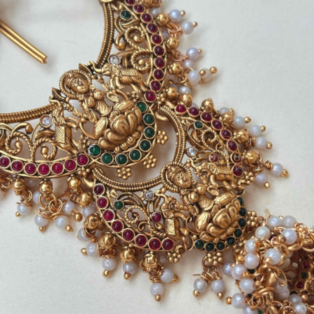 Home 71 Goddess Lakshmi Pearl Drop Hair Accessory