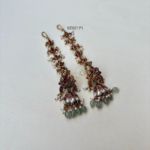 Peacock Kemp Jhumki with Mattal