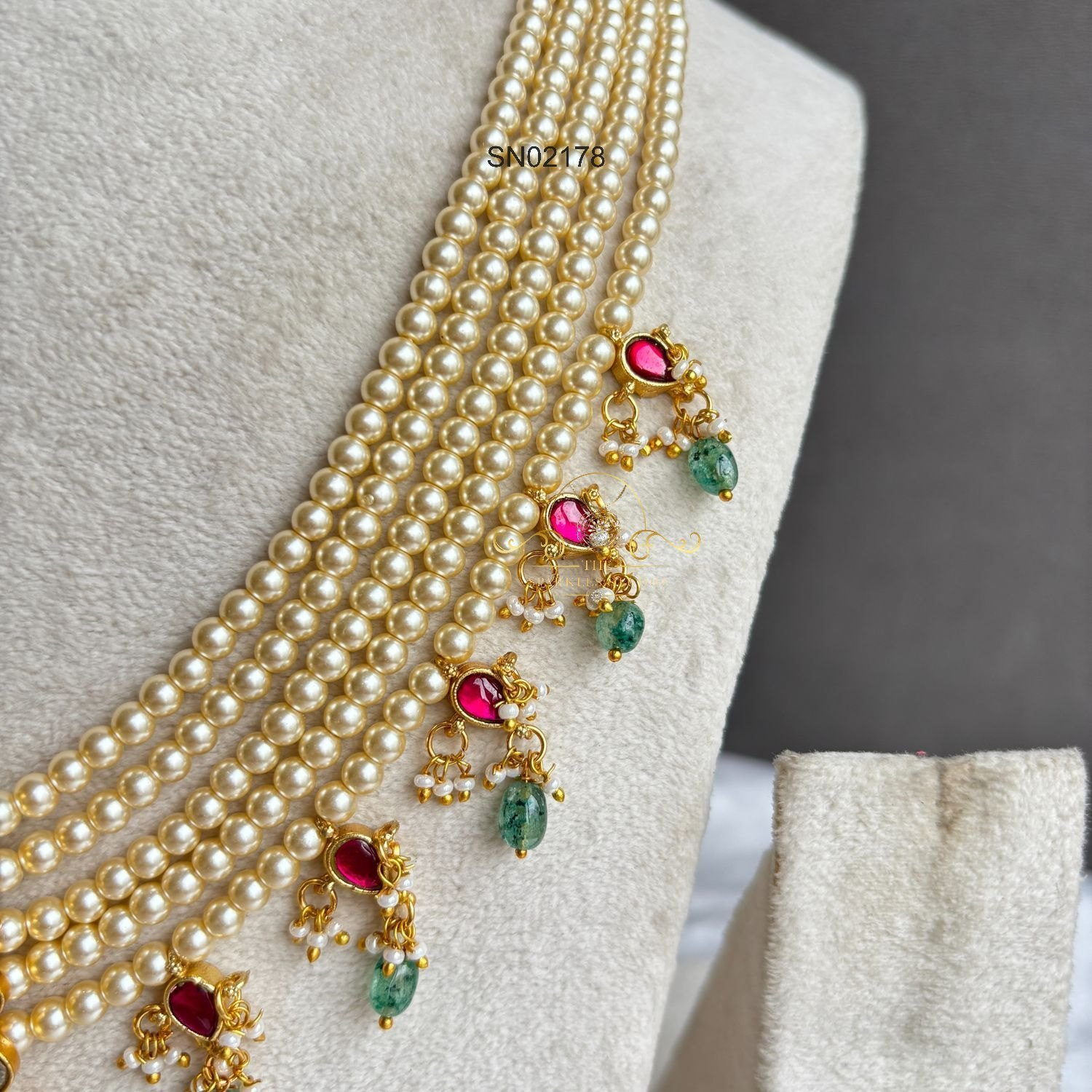 2178_2.webp Five Row Swaroski Pearl Neckset