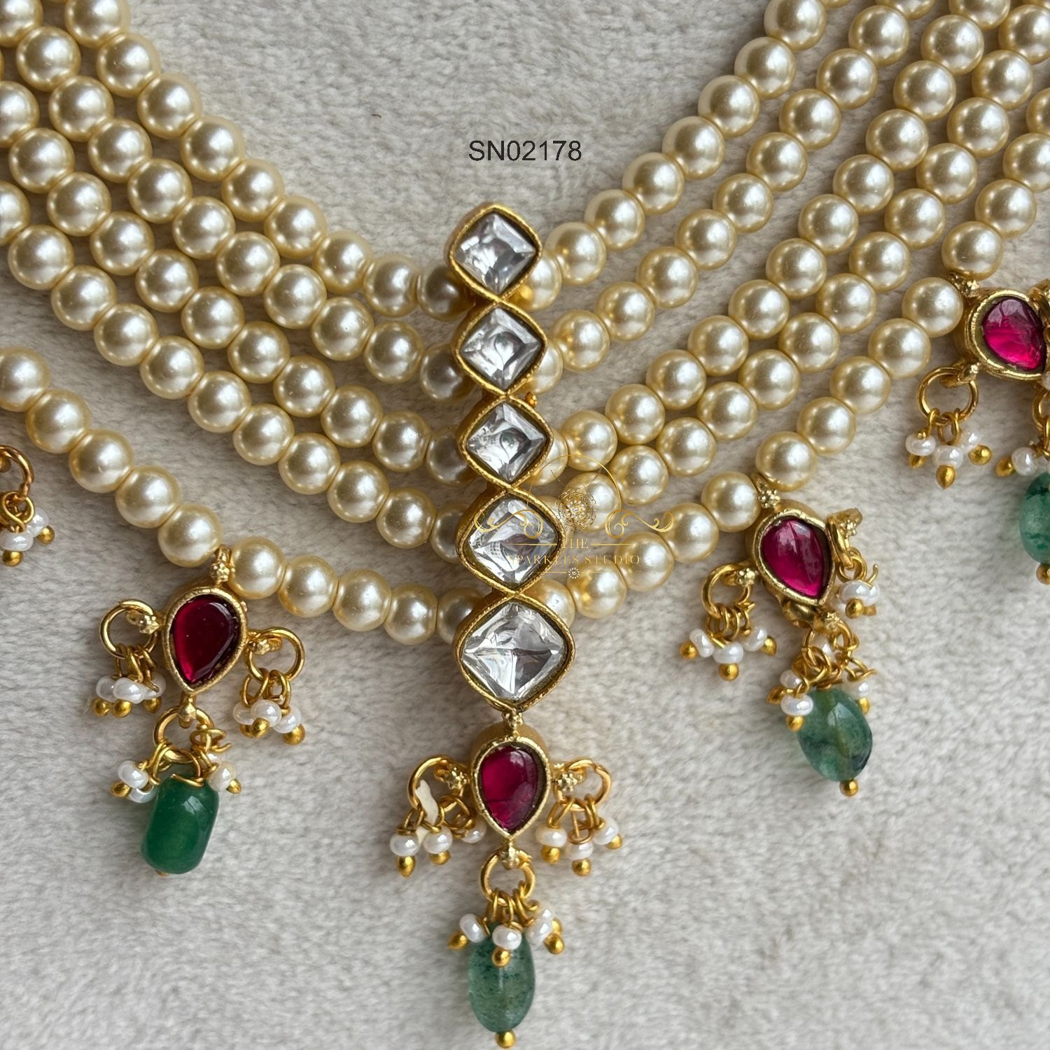 2178_4.webp Five Row Swaroski Pearl Neckset