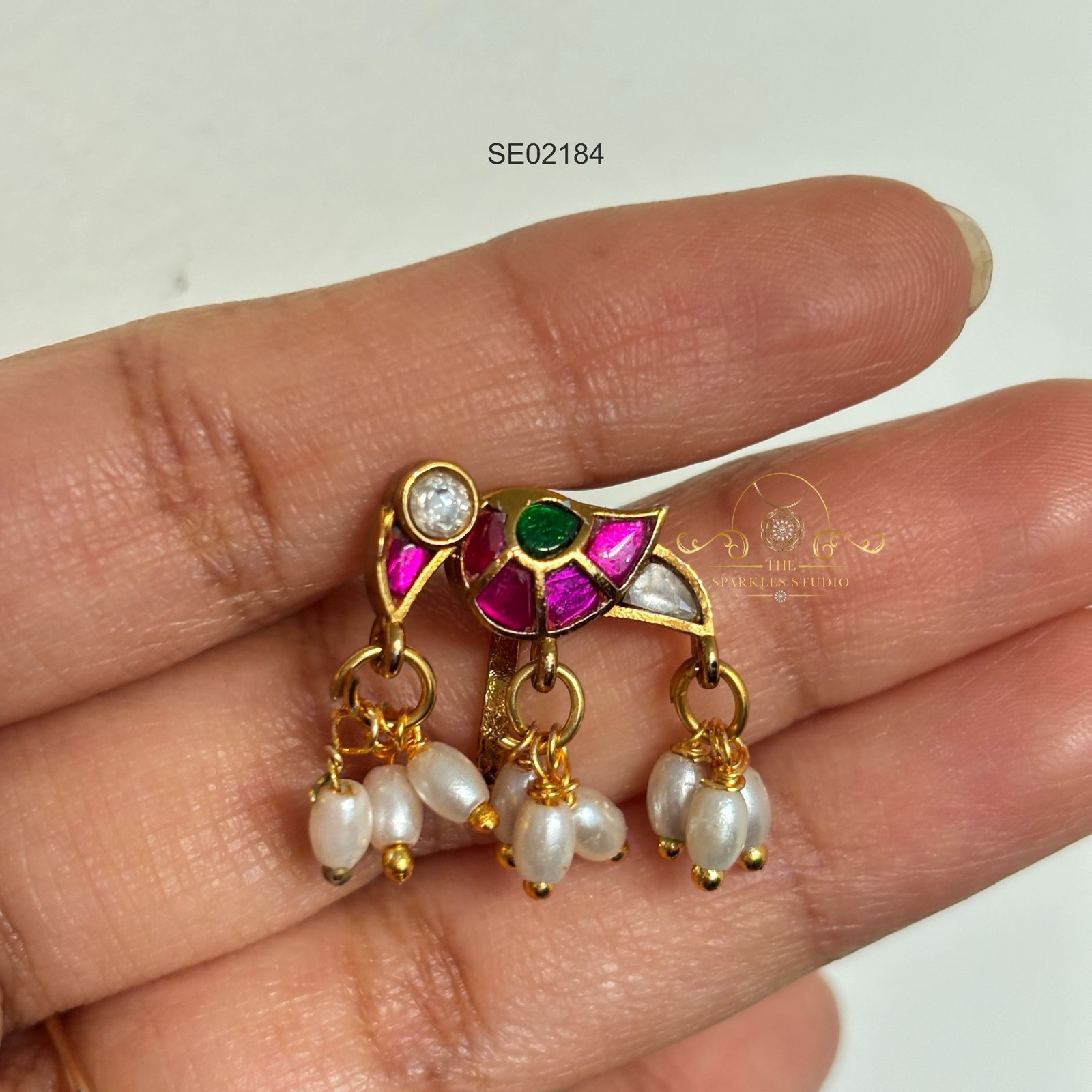2184_5.webp Bird Jadau Bugudi Earrings