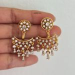 Two Round Removable Drop Earrings