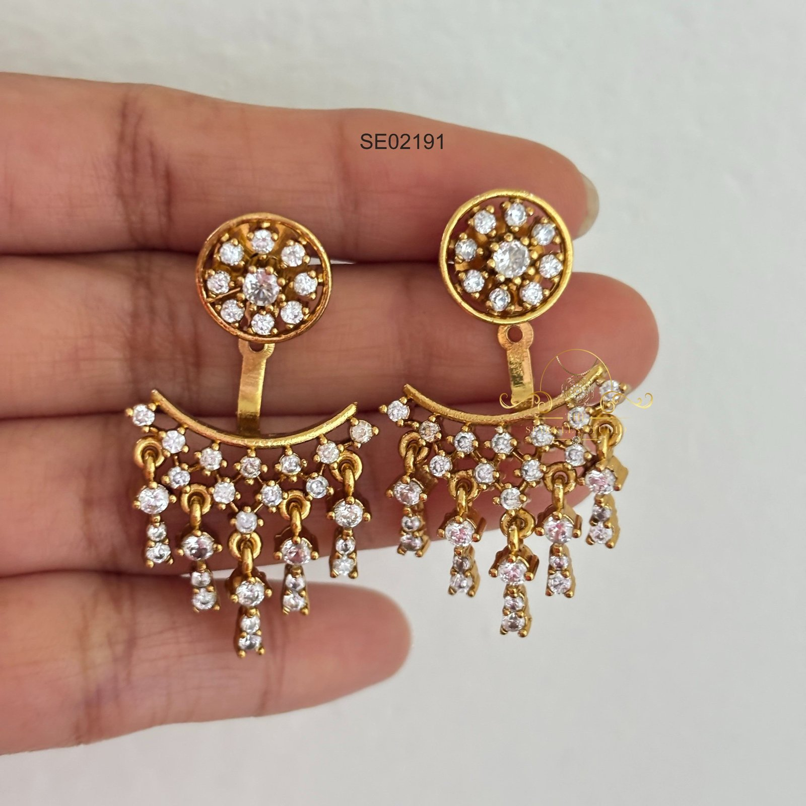 2191_1.webp Two Round Removable Drop Earrings