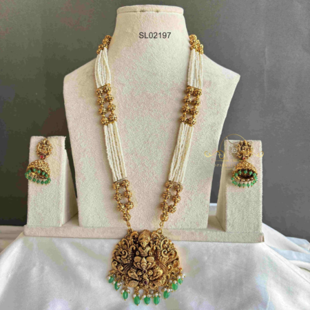 Pearl and Antique Beads Lakshmi Haram